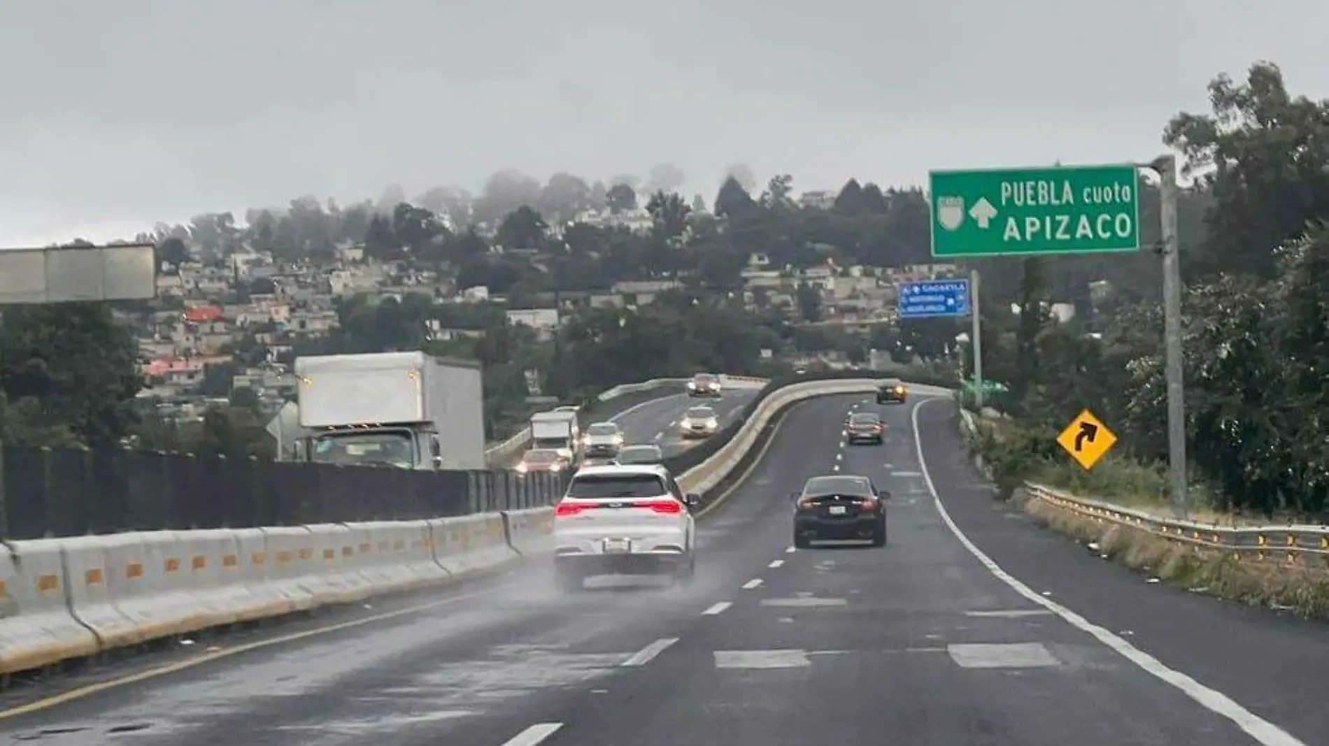 lluvia carretera